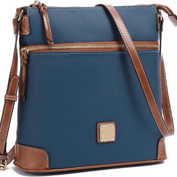 Crossbody Bag Women PU Leather Medium Light Travel Purse Stylish Functional - Picture 1 of 7